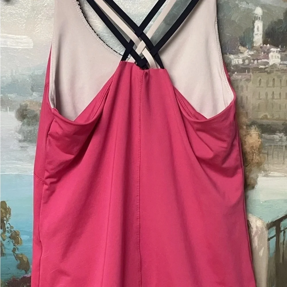 Lucky in Love Vibrant Pink Camisole with Strappy Detail - Picture 4 of 8